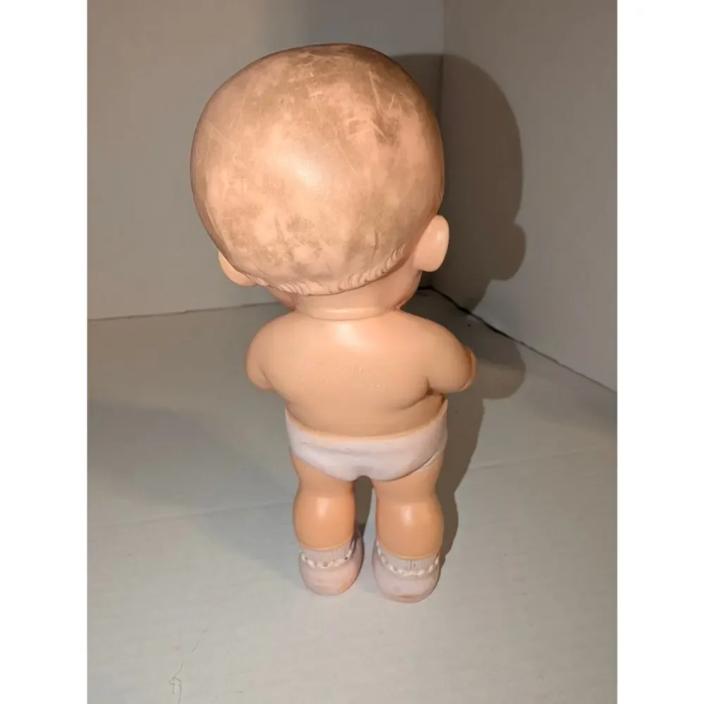 1964 Edward Mobley Baby Doll Squeak Toy Vintage Rubber Toy Loud Working Squeaker